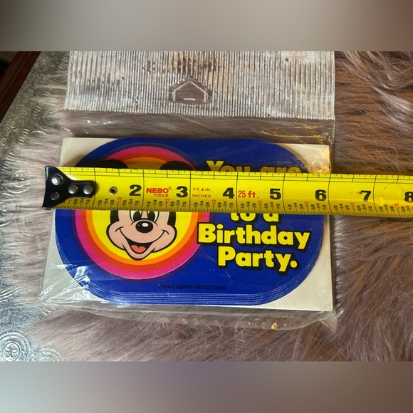 Vintage Mickey Mouse Birthday Invitations NIP - Picture 7 of 9